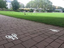 Fahrradweg Bahnhofsstr./Untere Matthias-Claudius-Str.